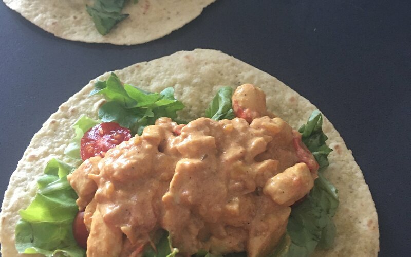 Wrap au poulet sans gluten Les Recette de A à Z